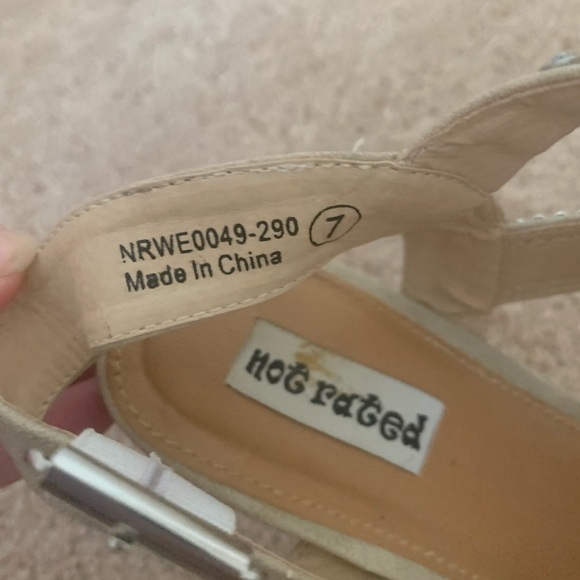 Not Rated Beige and Silver Studded Sandals - Picture 4 of 4